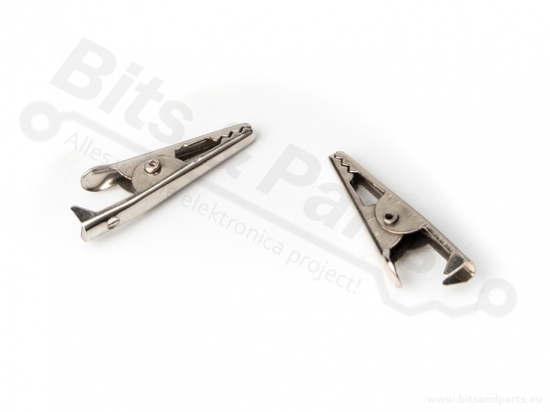 Crocodile clip insulated 28mm red